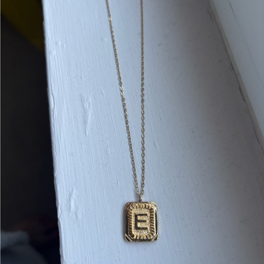 Gold Initial Pendant Necklace